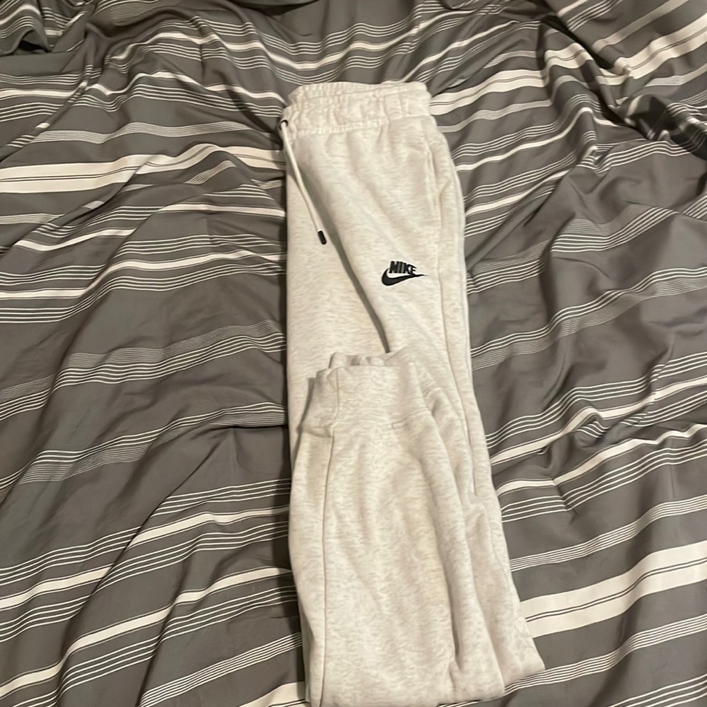 White Nike sweats